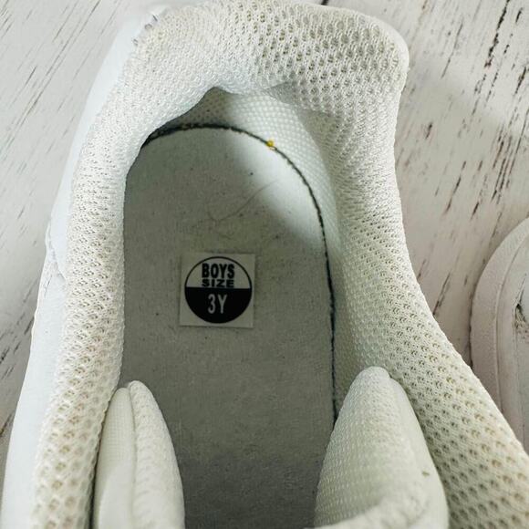 NIKE SON OF FORCE (PS) BOYS YOUTH LEATHER SNEAKER SHOES SIZE 3Y WHITE - Picture 4 of 4